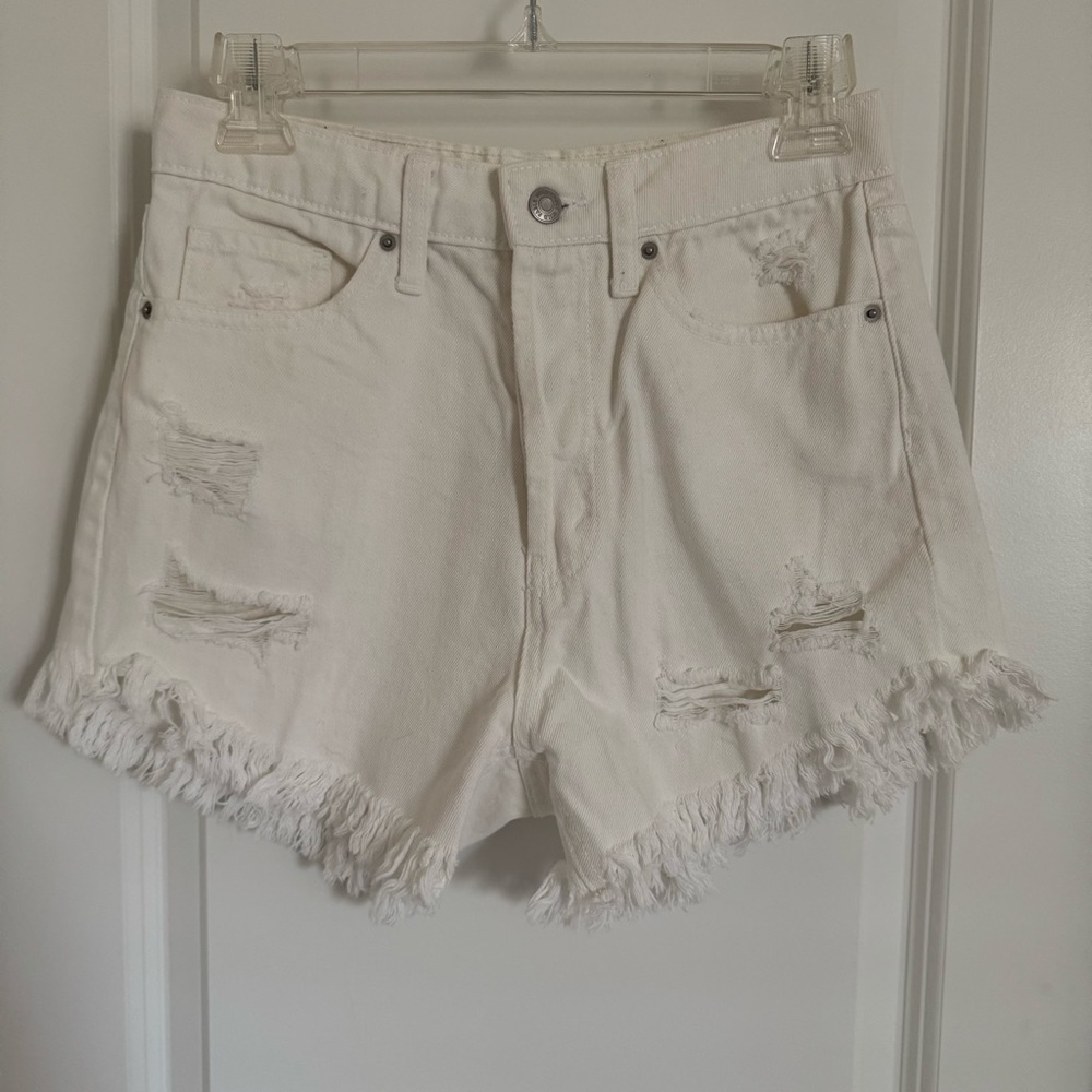 Wild Fable White Highest Rise Jean Shorts, 2